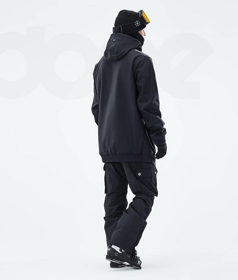 Black Men's Dope Wylie Ski Jackets | India_D1092