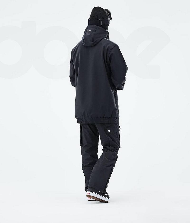Black Men's Dope Wylie Snowboard Jackets | India_D1715