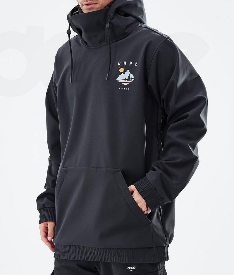 Black Men's Dope Yeti Ski Jackets | India_D1685