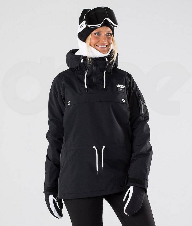 Black Women\'s Dope Annok W 2019 Snowboard Jackets | India_D1915