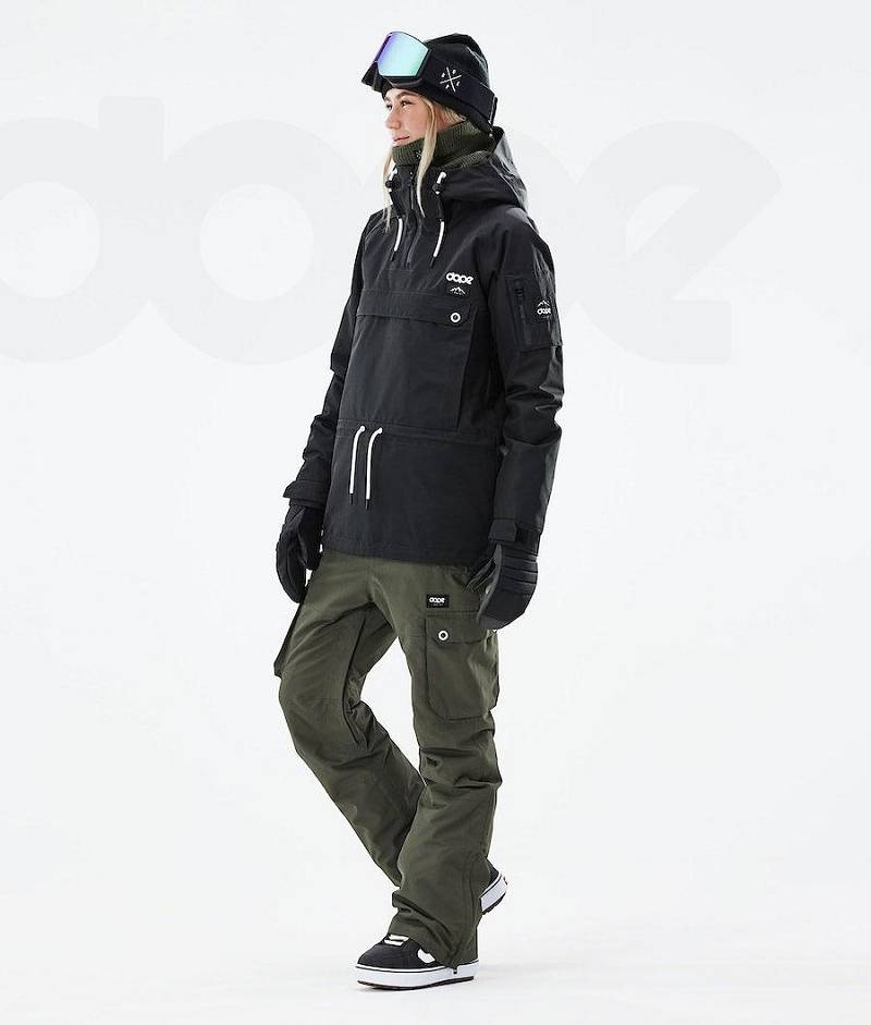 Black Women's Dope Annok W 2021 Snowboard Jackets | India_D1560