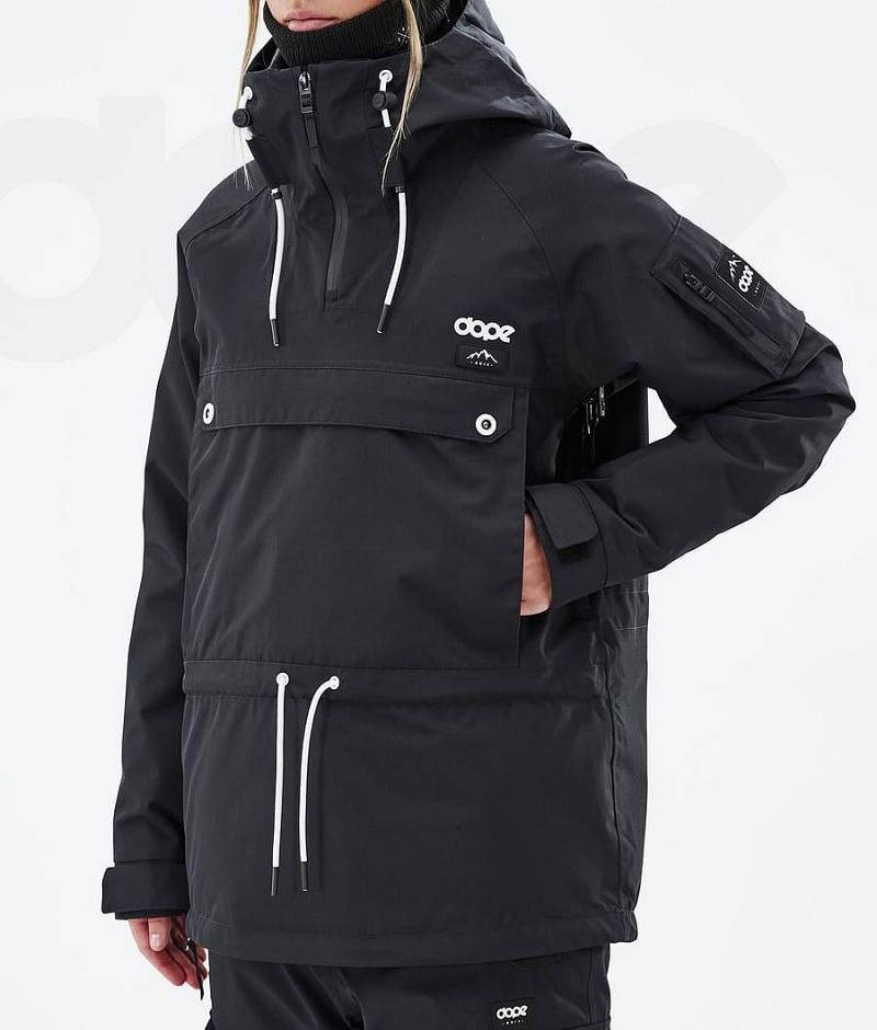 Black Women's Dope Annok W Snowboard Jackets | India_D2525