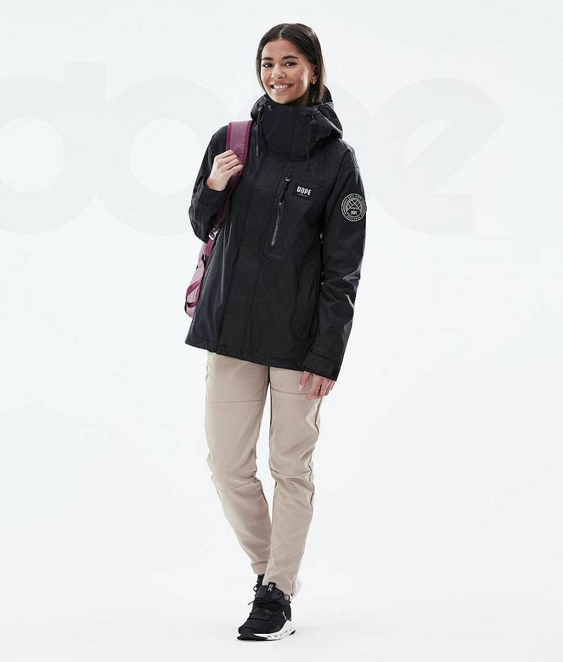 Black Women's Dope Blizzard Light W Full Zip Outdoor Jackets | India_D2090