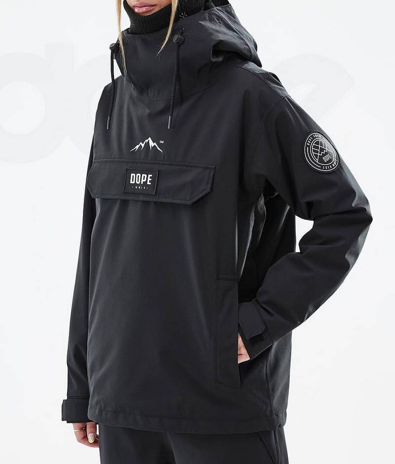 Black Women's Dope Blizzard W Snowboard Jackets | India_D1788