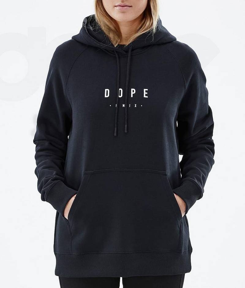 Black Women's Dope Common W Hoodies | India_D2235