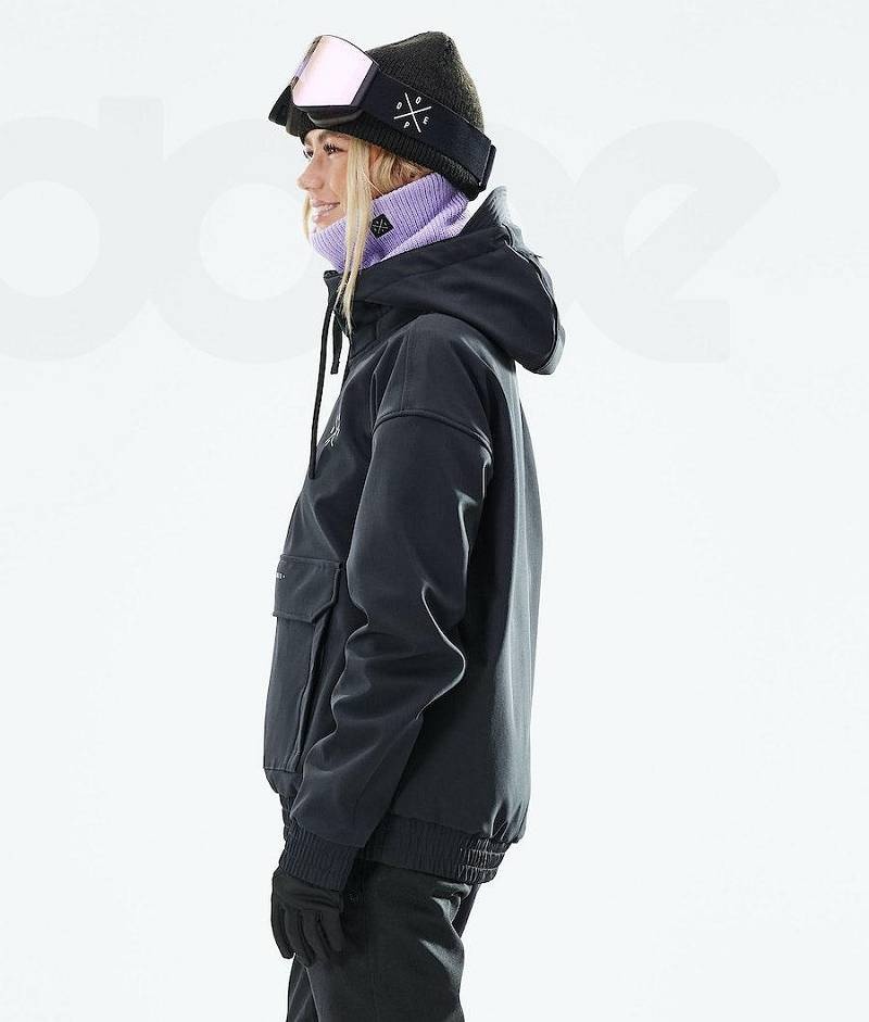 Black Women's Dope Cyclone W 2021 Snowboard Jackets | India_D2080