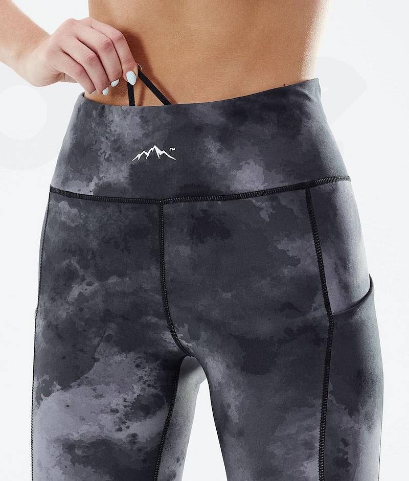 Black Women's Dope Lofty Tech Leggings | India_D2339