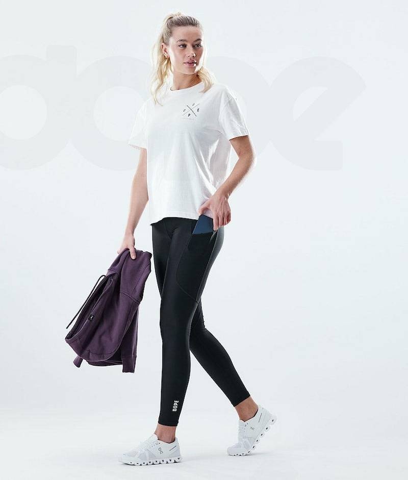 Black Women's Dope Lofty Tech Leggings | India_D1802