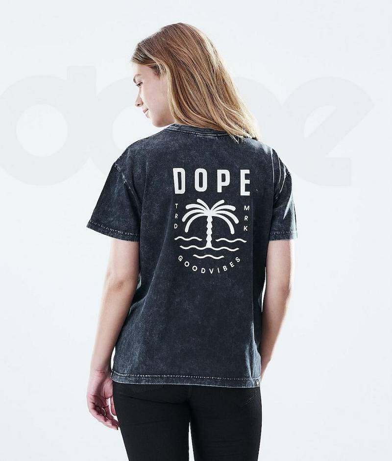 Black Women's Dope Regular T-shirts | India_D2348