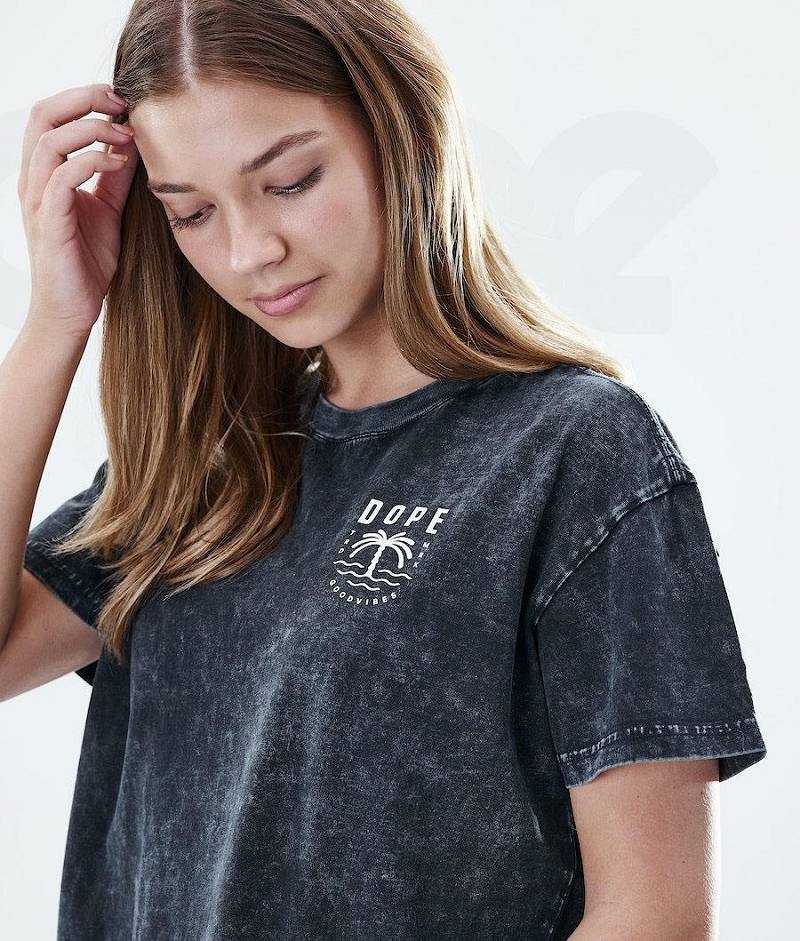 Black Women's Dope Regular T-shirts | India_D2348