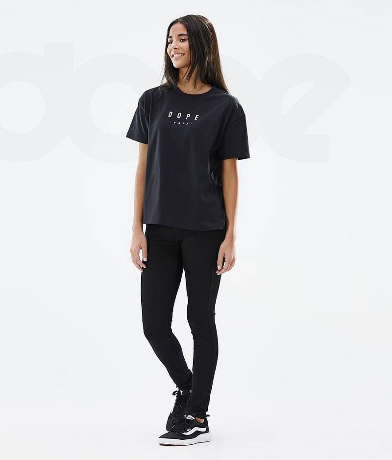 Black Women's Dope Standard W T-shirts | India_D1153
