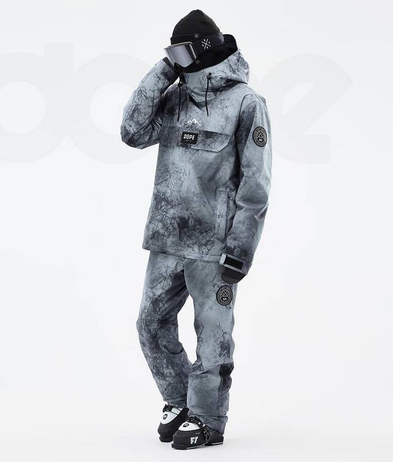 Blue Men's Dope Blizzard Ski Jackets | India_D1213