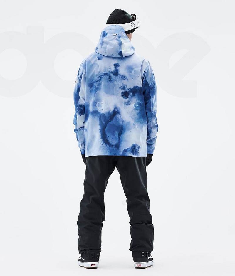Blue Men's Dope Blizzard Snowboard Jackets | India_D1204