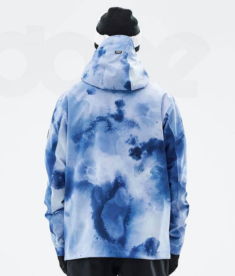 Blue Men's Dope Blizzard Snowboard Jackets | India_D1204