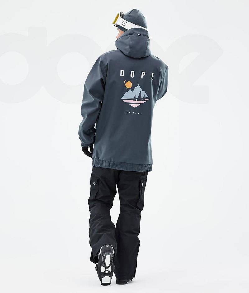 Blue Men's Dope Yeti Ski Jackets | India_D1115