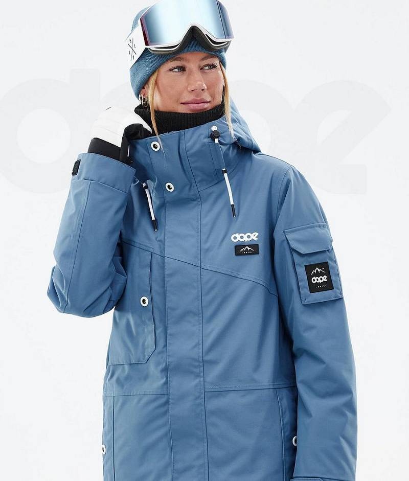 Blue Women's Dope Adept W Ski Jackets | India_D1403