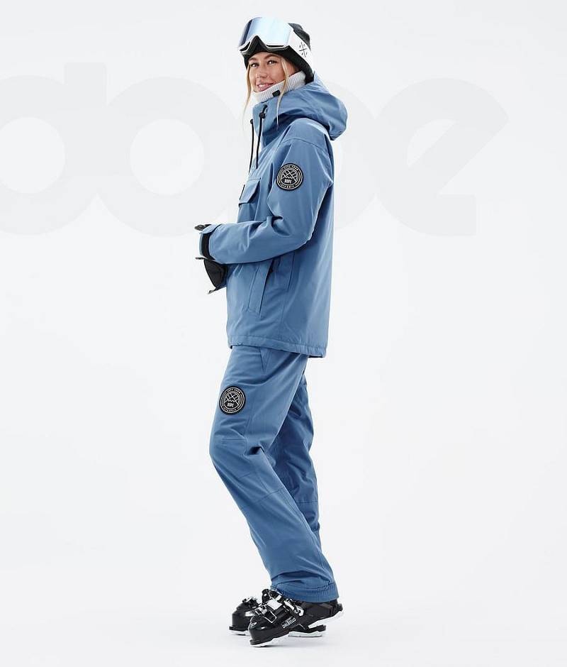 Blue Women's Dope Blizzard W Ski Jackets | India_D1422