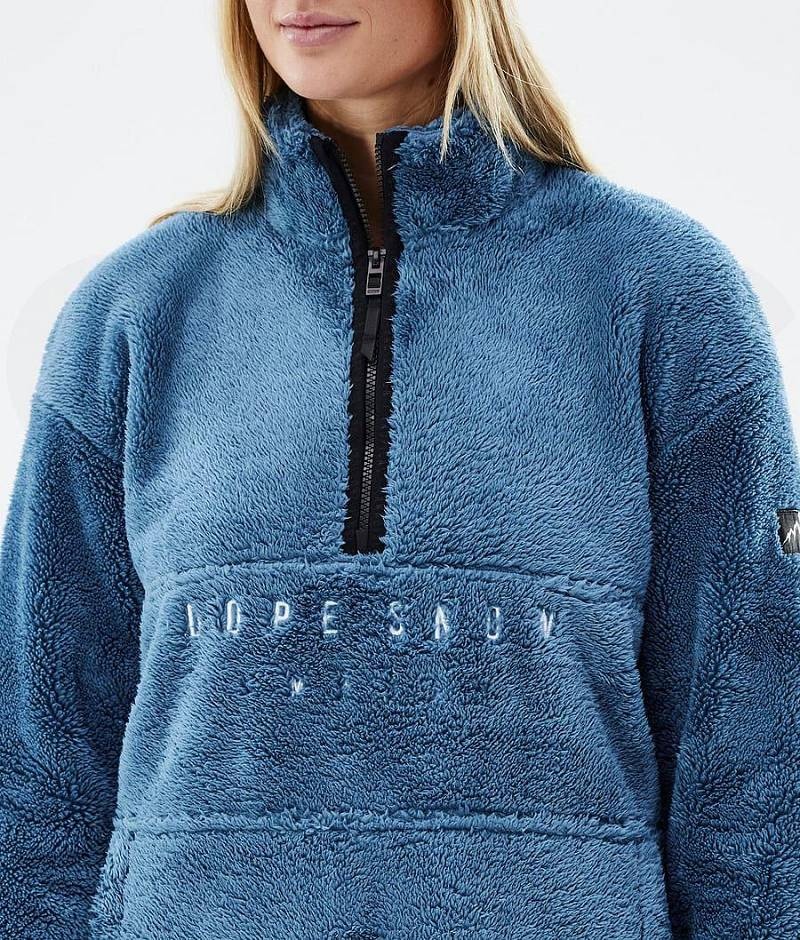Blue Women's Dope Pile W Fleece | India_D2063