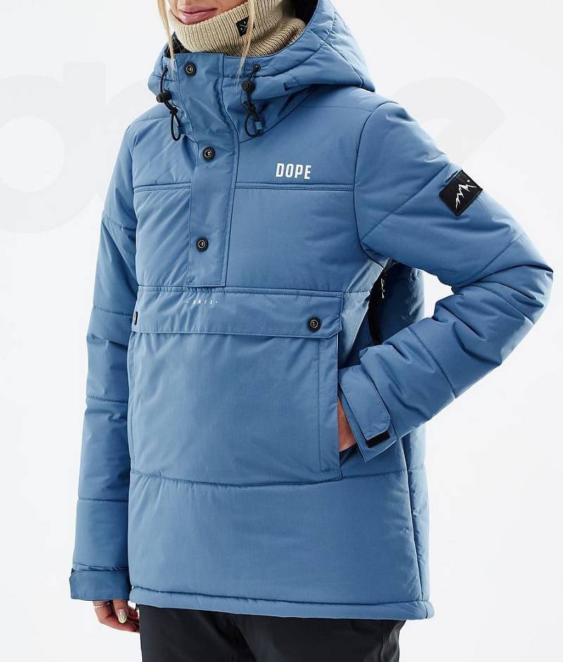 Blue Women's Dope Puffer W Snowboard Jackets | India_D1998