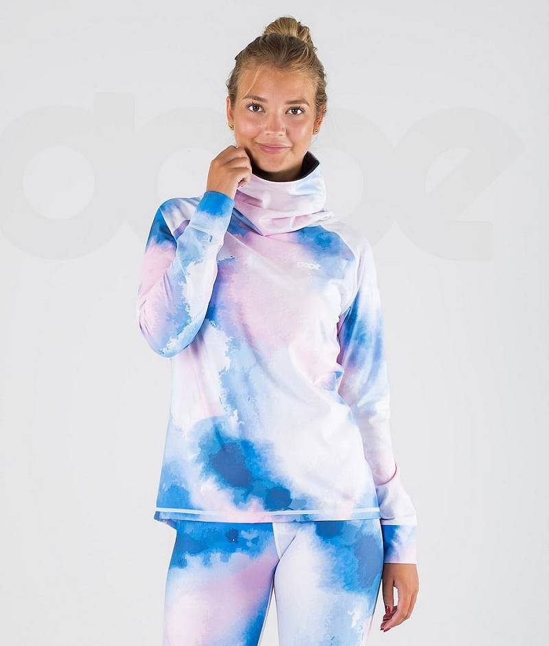 Blue Women\'s Dope Snuggle W Base Layer Tops | India_D1405