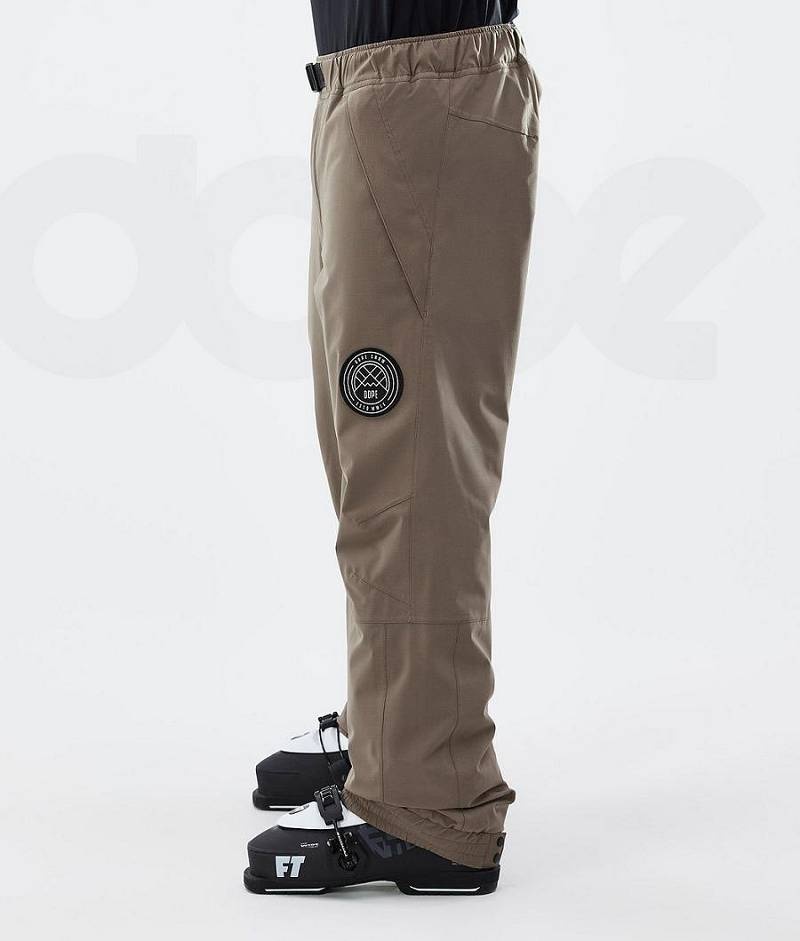 Brown Men's Dope Blizzard Ski Pants | India_D1480