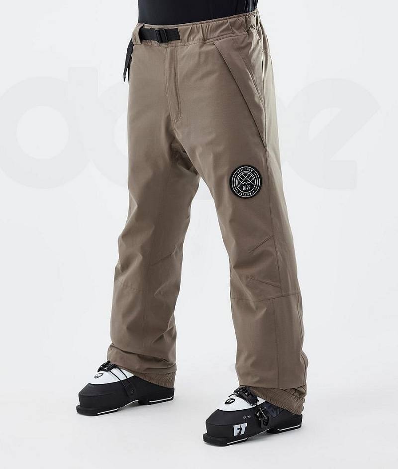 Brown Men\'s Dope Blizzard Ski Pants | India_D1480