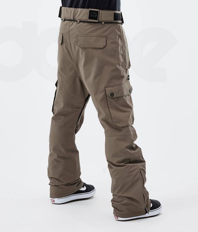 Brown Men's Dope Iconic Snowboard Pants | India_D1465