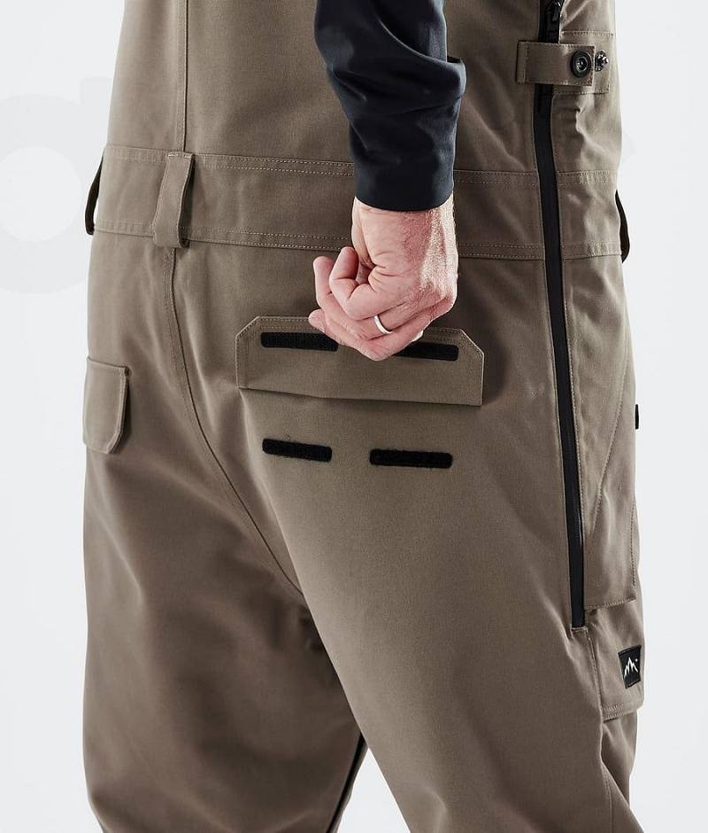 Brown Men's Dope Notorious B.I.B Snowboard Pants | India_D2521