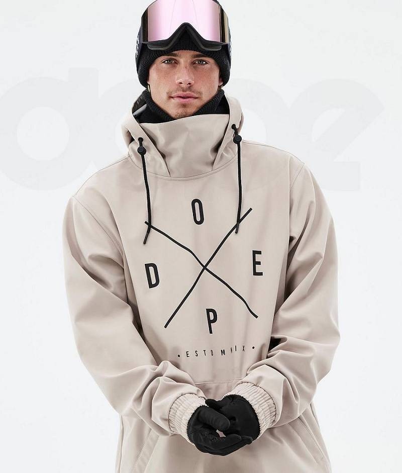 Brown Men's Dope Yeti Ski Jackets | India_D1568