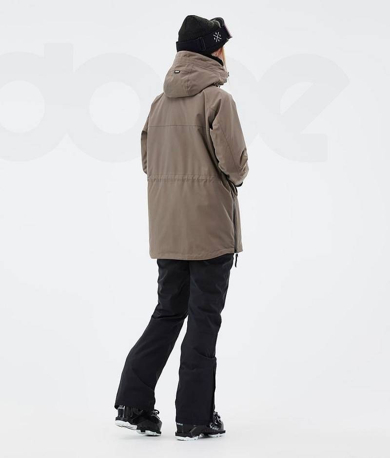 Brown Women's Dope Akin W Ski Jackets | India_D2332