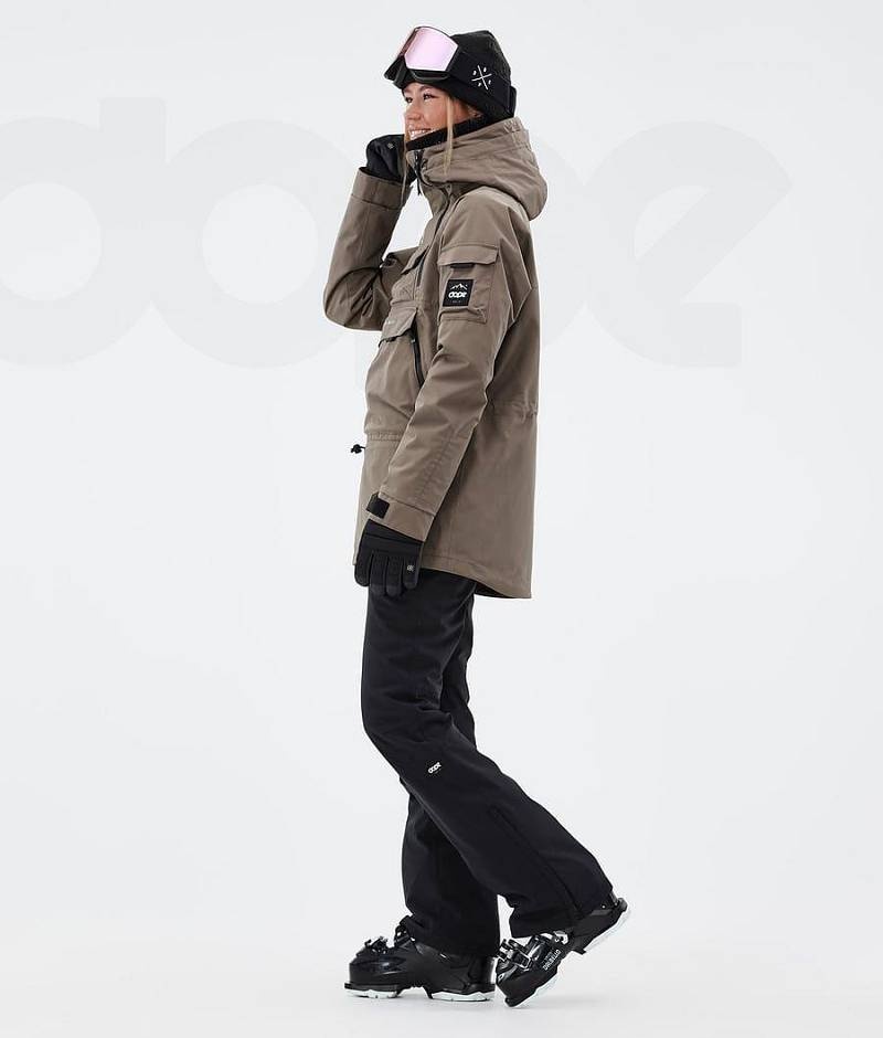 Brown Women's Dope Akin W Ski Jackets | India_D2332