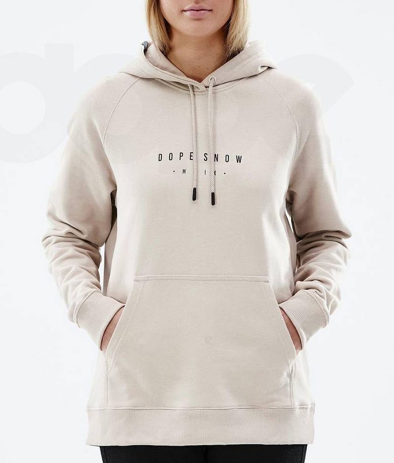 Brown Women's Dope Common W Hoodies | India_D1763