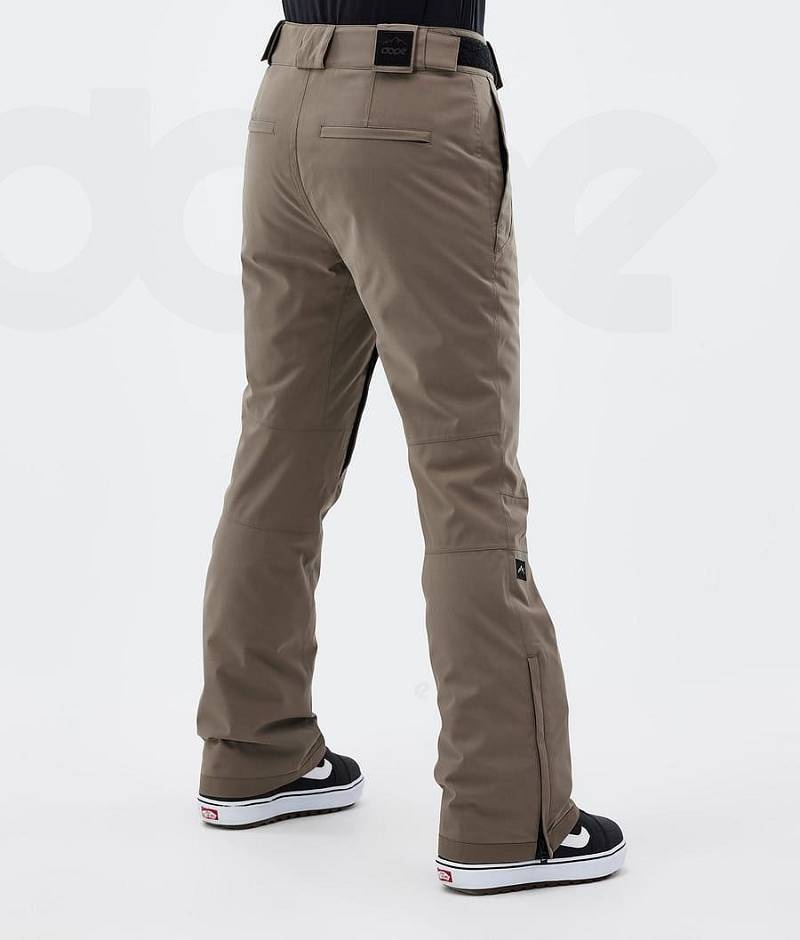 Brown Women's Dope Con W Snowboard Pants | India_D2103