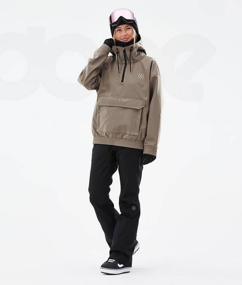 Brown Women's Dope Cyclone W Snowboard Jackets | India_D1619