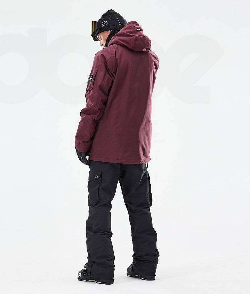 Burgundy Men's Dope Annok 2021 Ski Jackets | India_D1255
