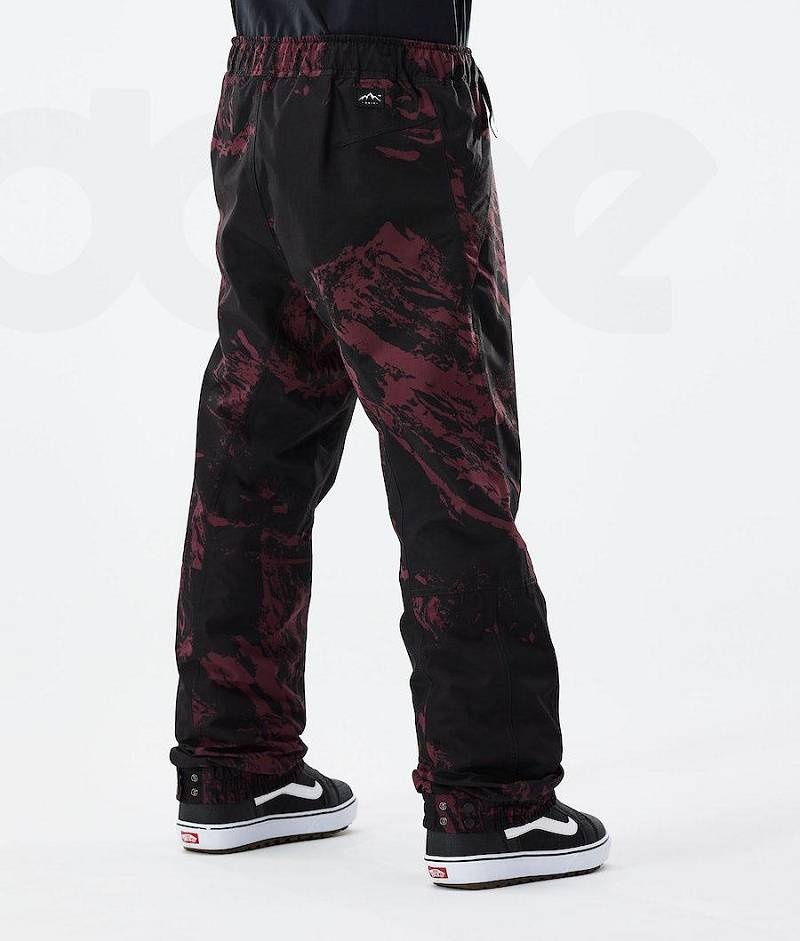 Burgundy Men's Dope Blizzard 2021 Snowboard Pants | India_D1608