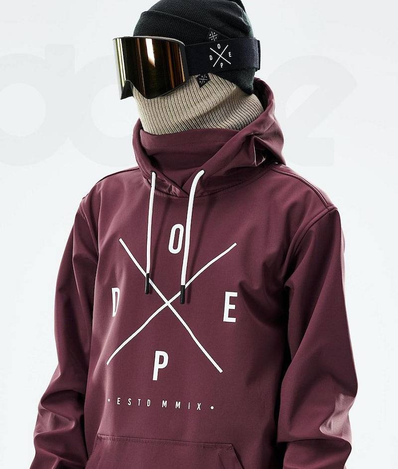 Burgundy Men's Dope Yeti 2021 Ski Jackets | India_D2223