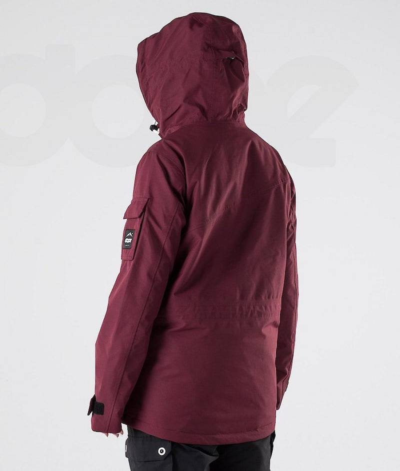 Burgundy Women's Dope Adept W 2019 Snowboard Jackets | India_D1751