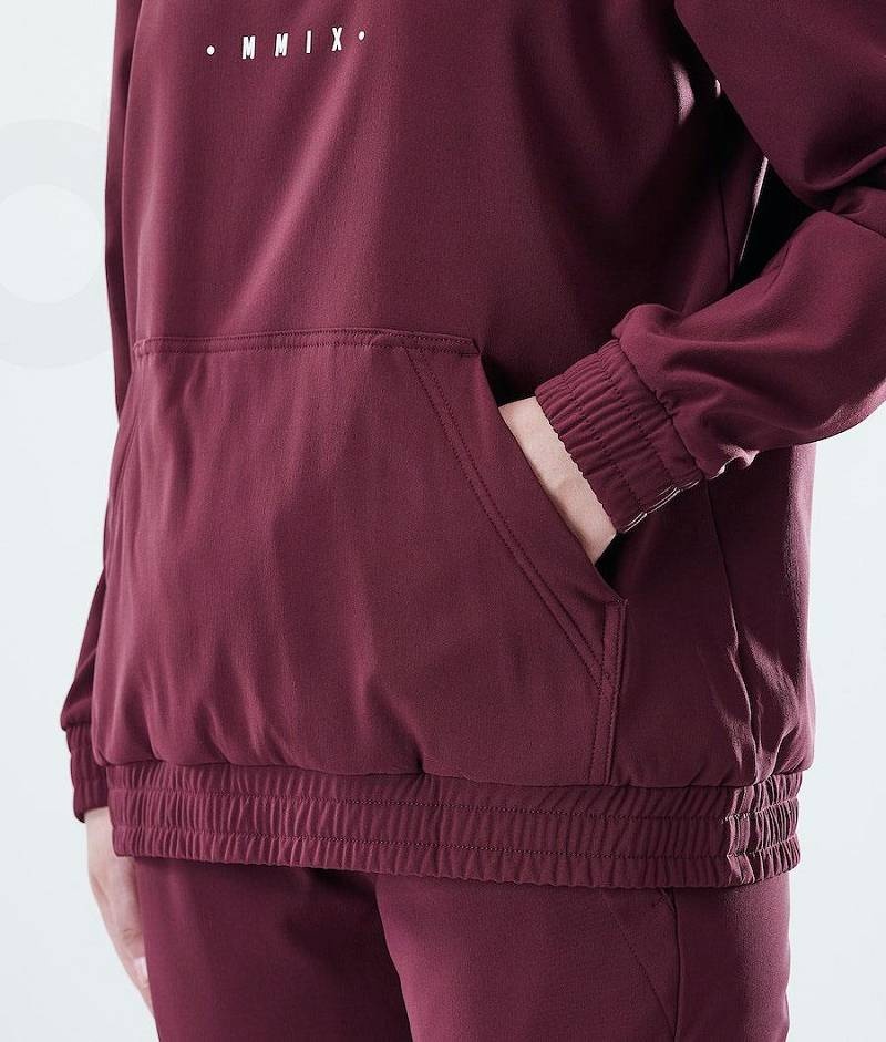 Burgundy Women's Dope Flight W Hoodies | India_D1367