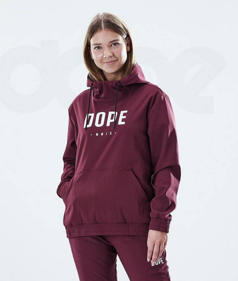 Burgundy Women\'s Dope Flight W Hoodies | India_D1367