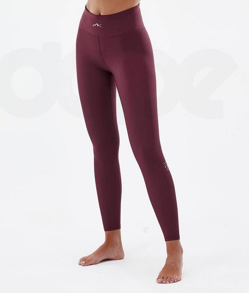 Burgundy Women\'s Dope Snuggle W Base Layer Pants | India_D2325
