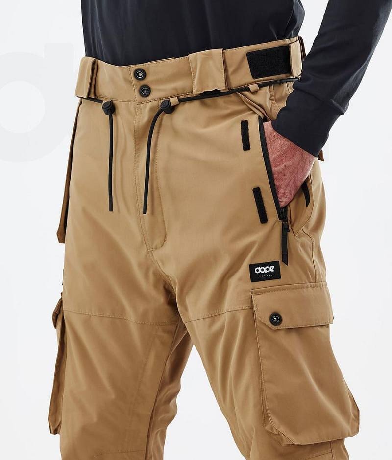 Gold Men's Dope Iconic Ski Pants | India_D1943