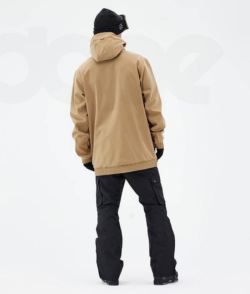 Gold Men's Dope Yeti Ski Jackets | India_D2487
