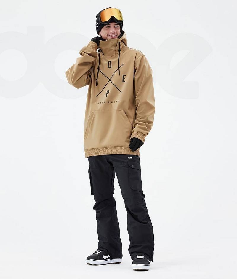 Gold Men's Dope Yeti Snowboard Jackets | India_D2483
