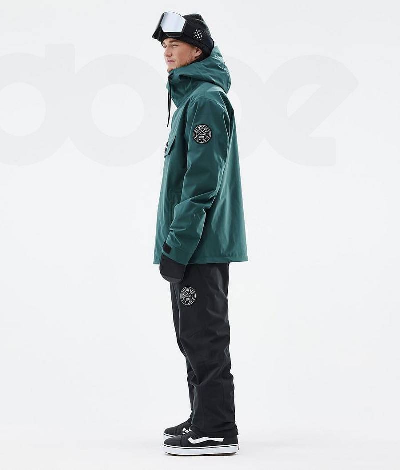Green Men's Dope Blizzard Snowboard Jackets | India_D1259