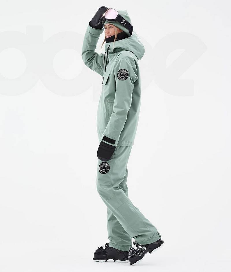Green Women's Dope Blizzard W Ski Jackets | India_D1046