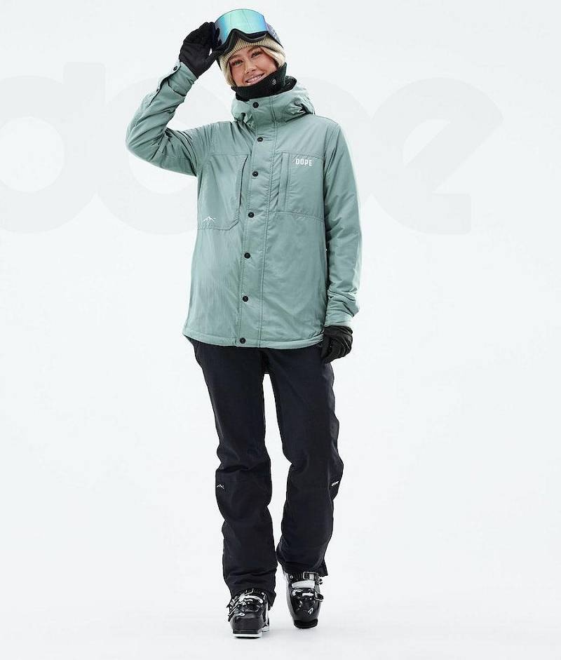 Green Women's Dope Insulated W Ski Jackets | India_D2173