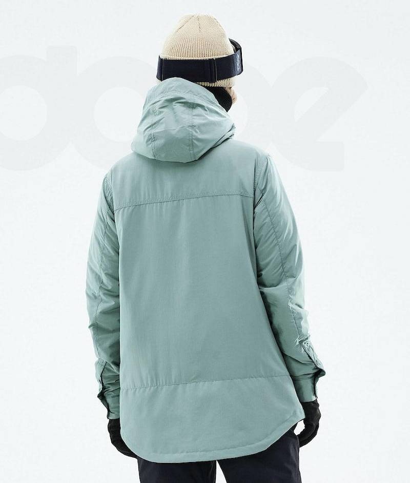 Green Women's Dope Insulated W Ski Jackets | India_D2173
