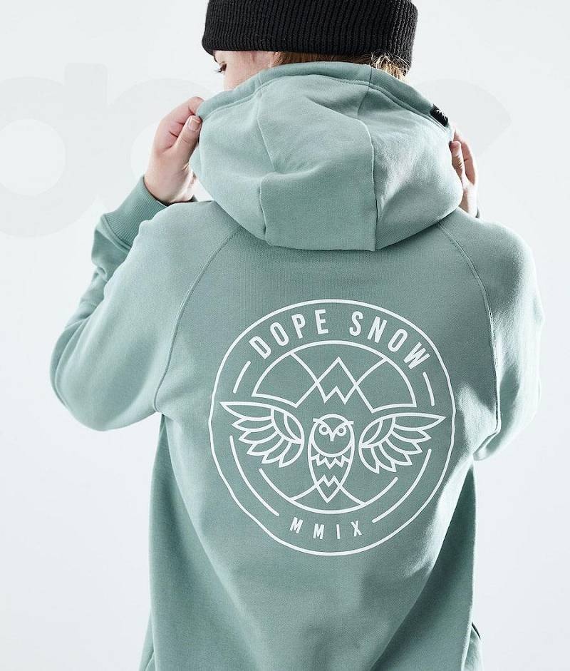 Green Women's Dope Regular Hoodies | India_D1262