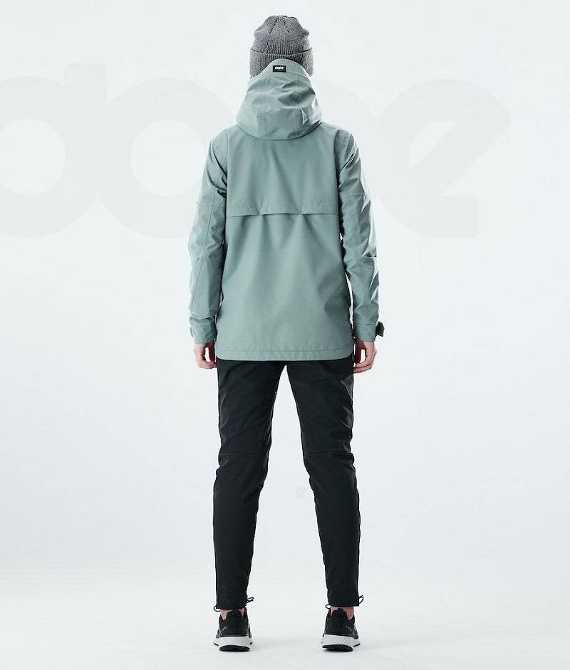 Green Women's Dope Trekker W Outdoor Jackets | India_D2450